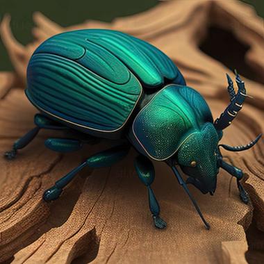 3D model Calosoma atrovirens (STL)